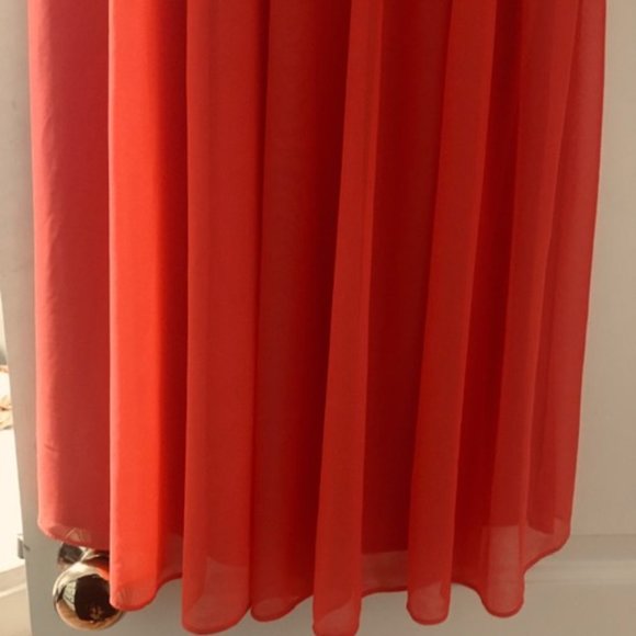 David's Bridal (Coral) Pink Dress - Picture 4 of 5